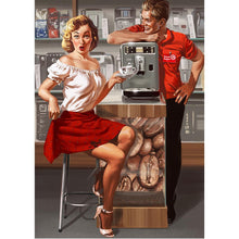 Charger l'image dans la galerie, Caractère - diamant rond complet - 30x40cm