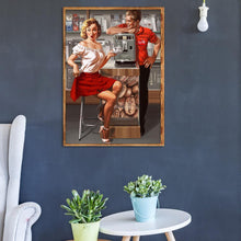 Charger l'image dans la galerie, Caractère - diamant rond complet - 30x40cm