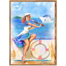 Charger l'image dans la galerie, Caractère - diamant rond complet - 40x30cm