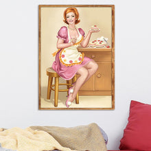 Charger l'image dans la galerie, Caractère - diamant rond complet - 40x30cm