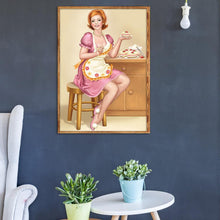 Charger l'image dans la galerie, Caractère - diamant rond complet - 40x30cm