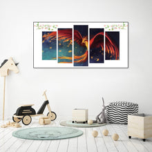 Charger l'image dans la galerie, 5pcs firebird - peinture complète de diamant - 95x45cm