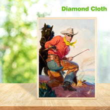 Charger l'image dans la galerie, Cowboy - diamant rond complet - 30x40cm