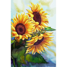 Charger l'image dans la galerie, Tournesol - diamant rond complet - 30x40cm