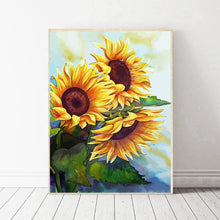 Charger l'image dans la galerie, Tournesol - diamant rond complet - 30x40cm
