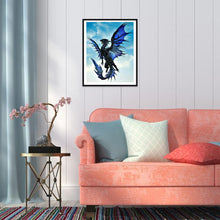 Charger l'image dans la galerie, pour chambre - diamant rond complet - 40x30cm