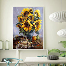 Charger l'image dans la galerie, SunflowerHome - diamant rond complet - 50x40cm