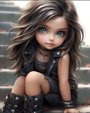 Charger l'image dans la galerie, Black Motor Fille-Full Round/Square Diamond Painting-30x40cm/40x50cm/50x70cm