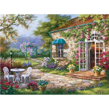 Charger l'image dans la galerie, Maison - diamant rond complet - 30x40cm