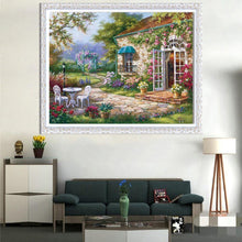 Charger l'image dans la galerie, Maison - diamant rond complet - 30x40cm