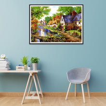 Charger l'image dans la galerie, Maison - diamant rond complet - 30x40cm