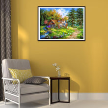 Charger l'image dans la galerie, Maison - diamant rond complet - 30x40cm