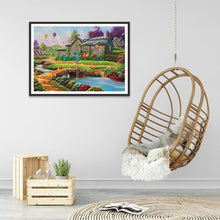 Charger l'image dans la galerie, Maison - diamant rond complet - 30x40cm