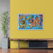 Charger l'image dans la galerie, Dragons - peinture complète en diamant - 40x60cm