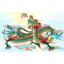 Charger l'image dans la galerie, Dragon chinois - diamant rond complet - 40x60cm