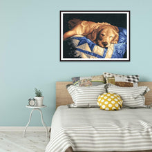 Charger l'image dans la galerie, Chien - diamant rond complet - 30x40cm