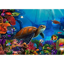 Charger l'image dans la galerie, Tortue - diamant rond complet - 30x40cm