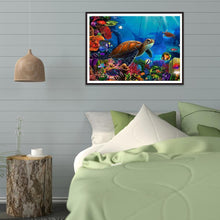 Charger l'image dans la galerie, Tortue - diamant rond complet - 30x40cm
