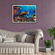 Charger l'image dans la galerie, Tortue - diamant rond complet - 30x40cm
