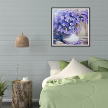 Charger l'image dans la galerie, Fleurs - diamant rond complet - 30x30cm