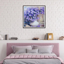 Charger l'image dans la galerie, Fleurs - diamant rond complet - 30x30cm