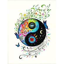 Charger l'image dans la galerie, Lune de soleil - diamant plein rond - 30x40cm