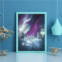 Charger l'image dans la galerie, Aurora paysage - diamant rond complet - 40x30cm