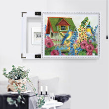 Charger l'image dans la galerie, Oiseau de fleur - diamant rond complet - 40x30cm