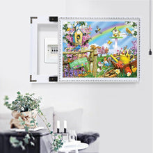 Charger l'image dans la galerie, Oiseau de fleur - diamant rond complet - 40x30cm