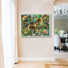 Charger l'image dans la galerie, Nature de cerf - diamant rond complet - 40x30cm