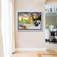 Charger l'image dans la galerie, Nature de cerf - diamant rond complet - 40x30cm