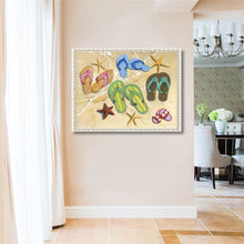 Charger l'image dans la galerie, Plage d’océan - diamant rond complet - 40x30cm