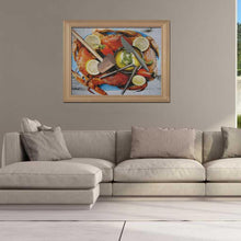 Charger l'image dans la galerie, Plage d’océan - diamant rond complet - 40x30cm