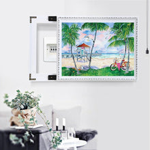 Charger l'image dans la galerie, Plage d’océan - diamant rond complet - 40x30cm