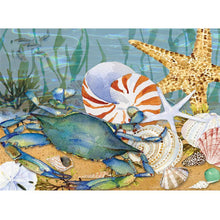 Charger l'image dans la galerie, Plage d’océan - diamant rond complet - 40x30cm