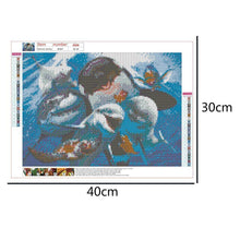 Charger l'image dans la galerie, Plage d’océan - diamant rond complet - 40x30cm