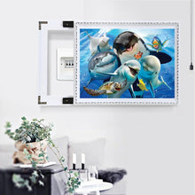 Charger l'image dans la galerie, Plage d’océan - diamant rond complet - 40x30cm