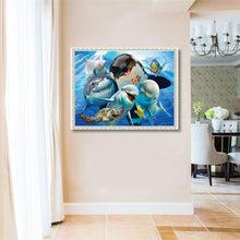 Charger l'image dans la galerie, Plage d’océan - diamant rond complet - 40x30cm