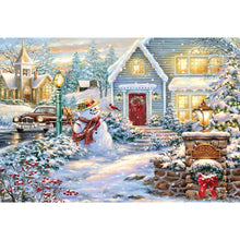 Charger l'image dans la galerie, Père Noël - diamant rond complet - 40x30cm