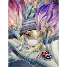 Charger l'image dans la galerie, Grenouille - diamant rond complet - 30x40cm