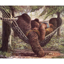 Charger l'image dans la galerie, Ours - diamant rond complet - 35x30cm