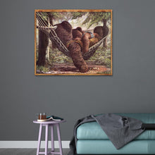 Charger l'image dans la galerie, Ours - diamant rond complet - 35x30cm