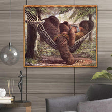 Charger l'image dans la galerie, Ours - diamant rond complet - 35x30cm