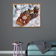 Charger l'image dans la galerie, Ours - diamant rond complet - 35x30cm