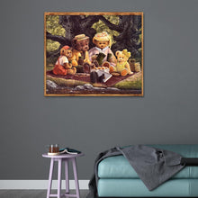 Charger l'image dans la galerie, Ours - diamant rond complet - 35x30cm