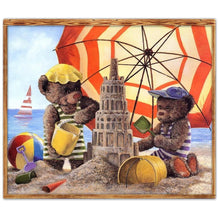 Charger l'image dans la galerie, Ours - diamant rond complet - 35x30cm