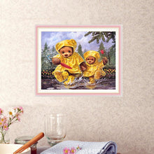 Charger l'image dans la galerie, Ours - diamant rond complet - 35x30cm