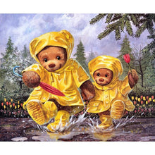 Charger l'image dans la galerie, Ours - diamant rond complet - 35x30cm