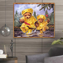 Charger l'image dans la galerie, Ours - diamant rond complet - 35x30cm