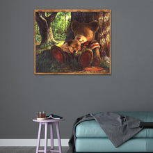 Charger l'image dans la galerie, Ours - diamant rond complet - 35x30cm